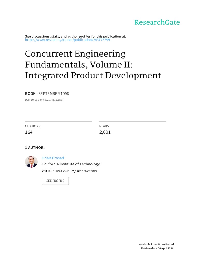 CE Fundamentals Book-Volume 2 | PDF | New Product Development ...