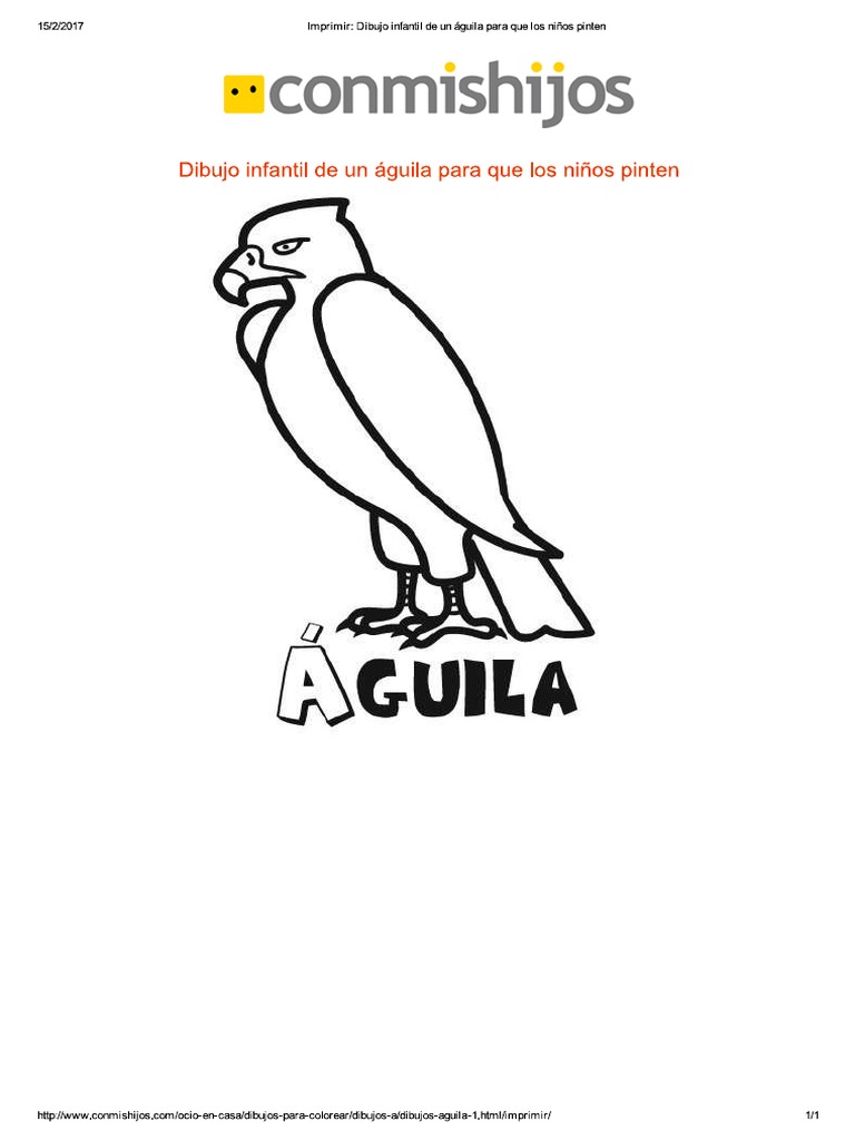 Dibujo de Un Aguila | PDF