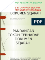 Kepentingan Penggunaan Dokumen Sejarah 