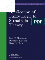 Application of Fuzzy Logic To Social Choice Theory
