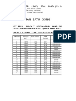 Price List For TMN BT Gong - 3.05.2011
