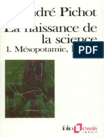 La Naissance de La Science - t.1 - Mésopotamie - Égypte André Pichot