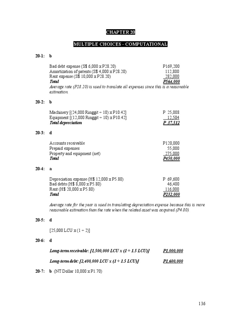 Translation of Foreign Currency Financial Statements PDF Debits And