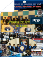 Memoria de Gestión Del CBP CRXV 2013-15