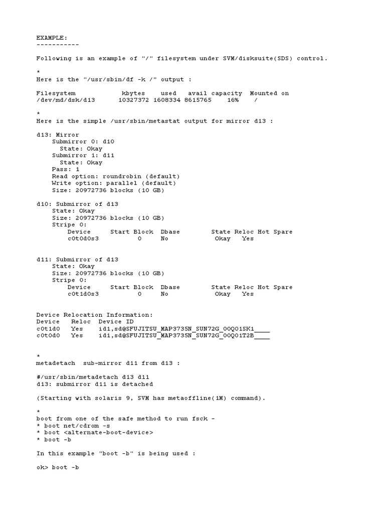 FSCK Ufs Example PDF File System Computer Data Storage