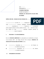 Demanda Obligacion de Dar Suma de Dinero Abreviado Varios