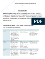 Developmental Delays and Aging Changes