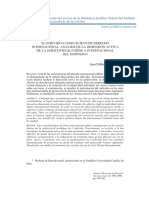 El individuo como sujeto activo de derechos internacionales