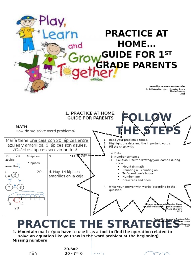Guide For 1st Grade Parents | PDF | Cognition | Pedagogy