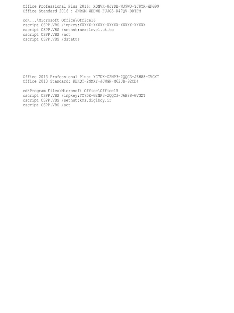 MS Office 2013 Activate PDF
