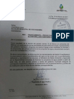 Carta Dirigida Al Gobierno Municipal.