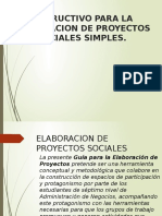 Elaboracion de Proyectos Sociales