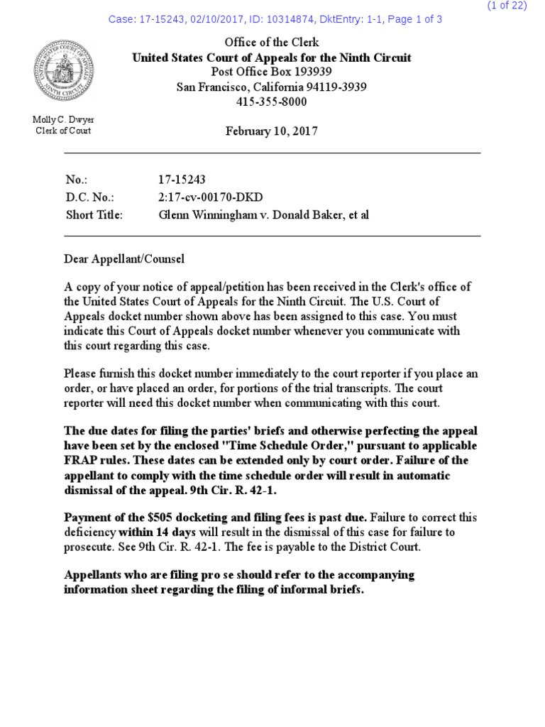 Glenn Appeal | PDF | Brief (Law) | United States Courts Of Appeals