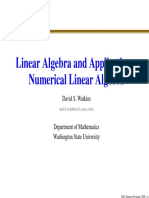 Linear Algebra and Applications: Numerical Linear Algebra: David S. Watkins