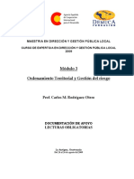 Ordenamiento Territorial y Gestión Del Riesgo PDF