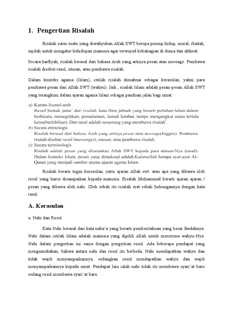 Risalah Islam Pdf