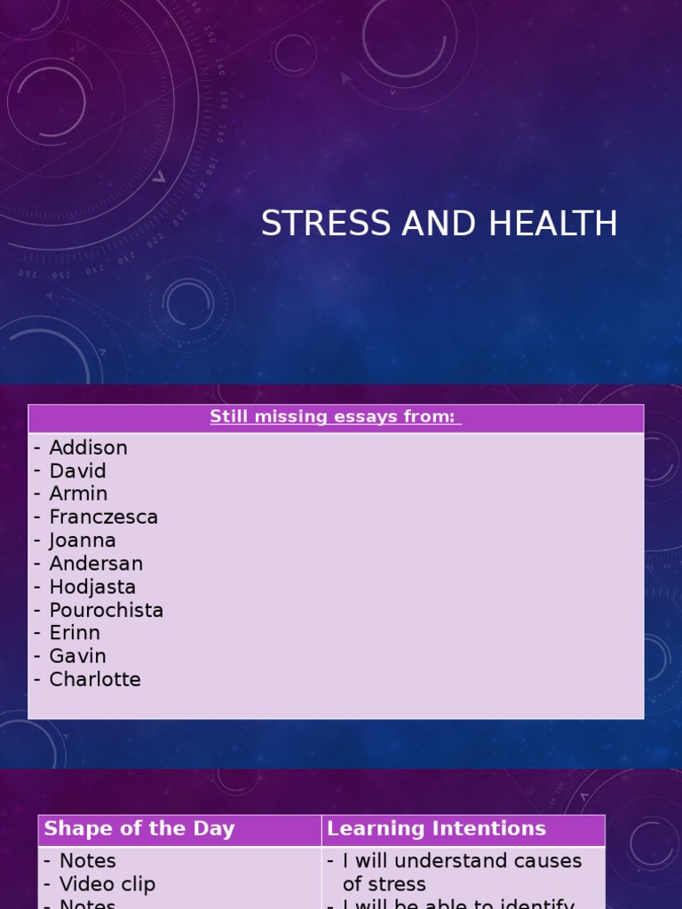 5 - Stress and Health RG | PDF | Coping (Psychology) | Stress (Biology)