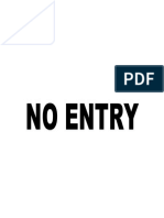 No Entry