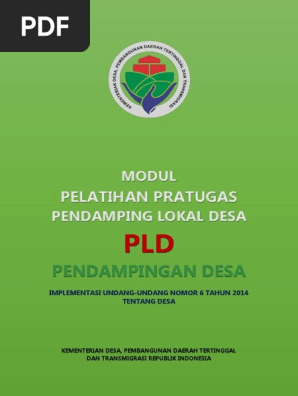 Modul Pelatihan Pratugas Pendamping Lokal Desa Pld Pendamping Desa
