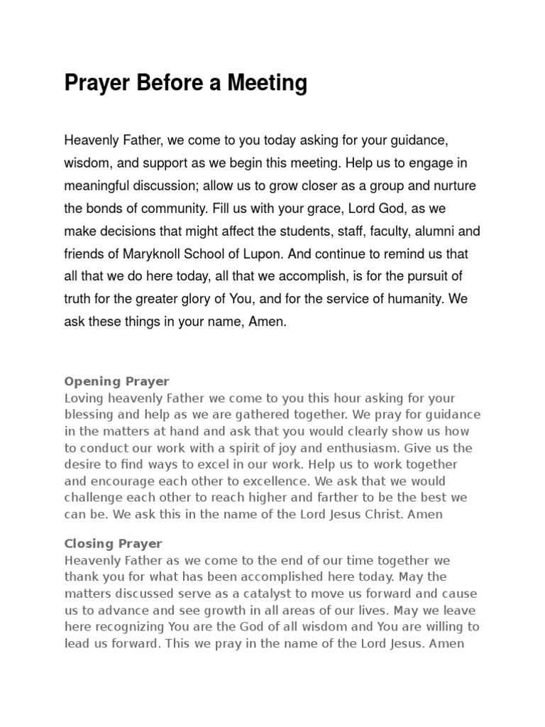 Prayer Before a Meeting.docx