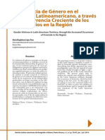 Violência de Gênero Na América Latina