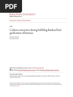 Carbon Conversion During Bubbling Fluidized Bed Gasification of b