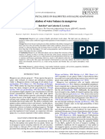 Regulation of Water Balance in Mangroves