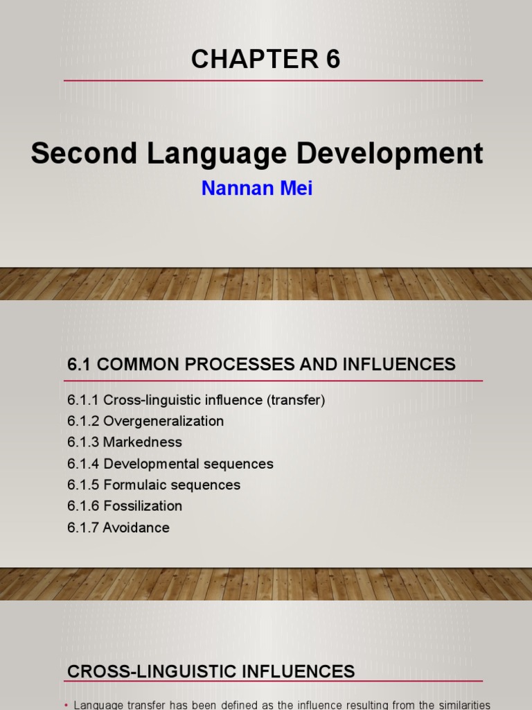 Second Language Development Insights | PDF | Human Communication ...