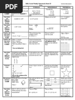 3 13 17weekly Homework Sheet Week 25 - 5th Grade - Ccss