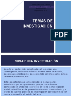 Temas de Investigación