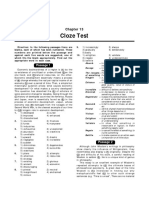 CLOZE TEST FOR POST by Kundan PDF