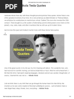 30 Greatest Nikola Tesla Quotes - SayingImages