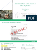 Ground anchors – comparing Eurocode 7 and UK practice