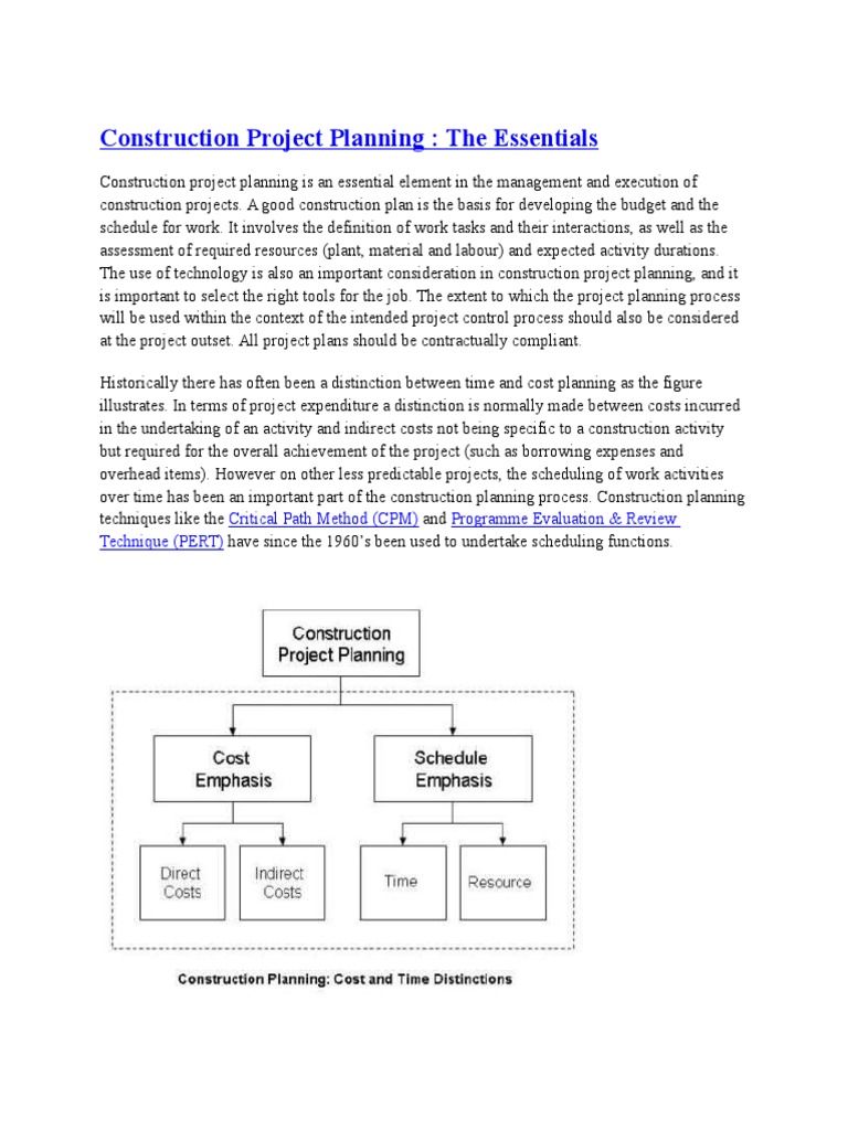 Essential Guide to Construction Planning | PDF | Accountability | Business