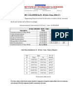 Academic Calander - 2016-17 II - I