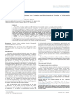 Effects of Culture Conditions on Growth and Biochemical Profile of Chlorella Vulgaris 2157 7471.1000131