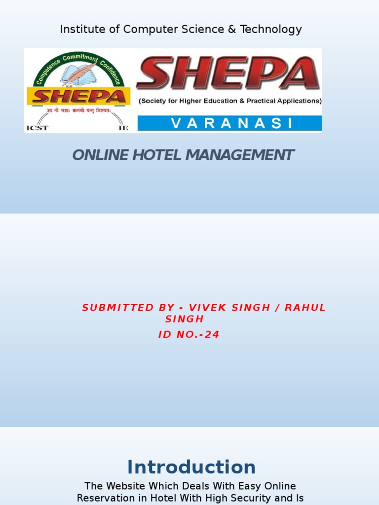Online Hotel Management System Overview | PDF | Use Case | Databases