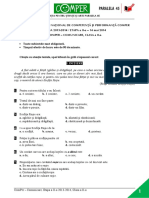Subiect Si Barem LimbaRomana EtapaII ClasaII 13-14 PDF