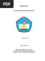 Download Proposal Paper Quilling by galih yudhika SN339895854 doc pdf