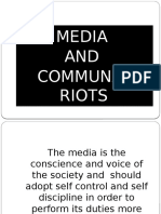 Communal Riots & Media