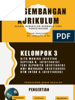 Desain Kurikulum Berbasis Ilmu Pengetahuan