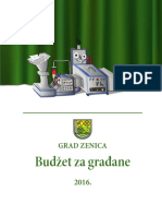 Budzet Za Gradjane Grad Zenica 2016