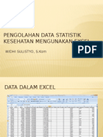 Pengolahan Data Statistik Kesehatan Mengunakan Excel