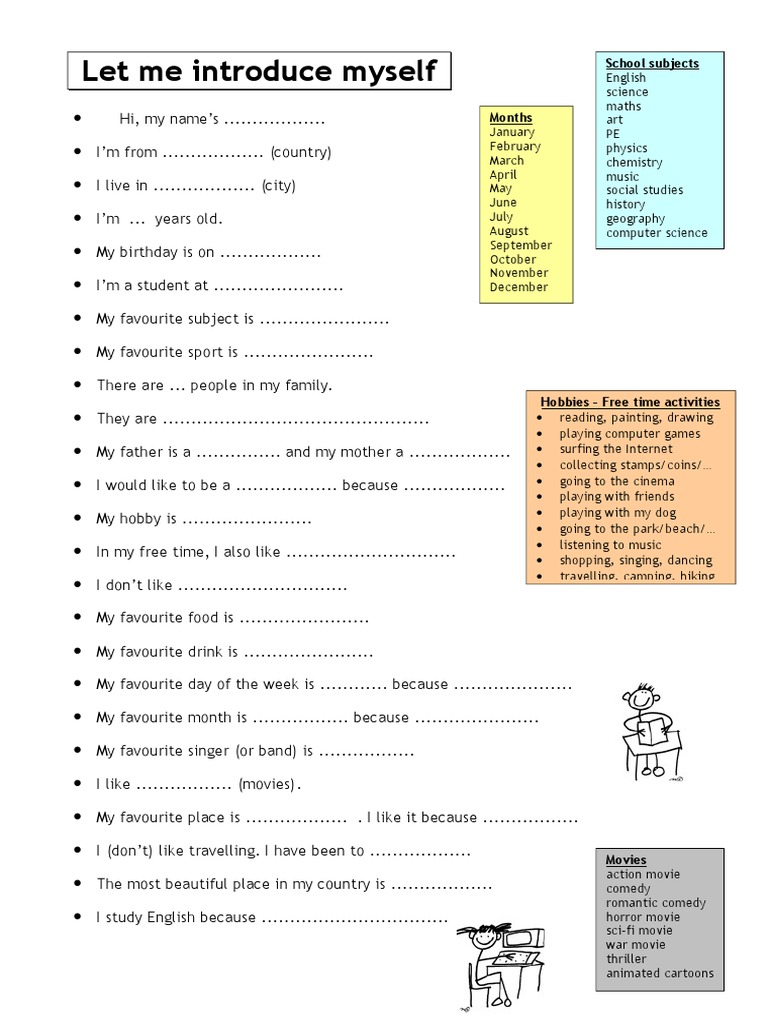 673 Let Me Introduce Myself | PDF | Hobbies | Leisure