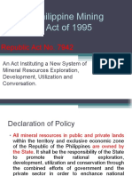 Mining Act of 1995 - Ver.2003