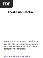 Curso Acerte Na Lotofácil