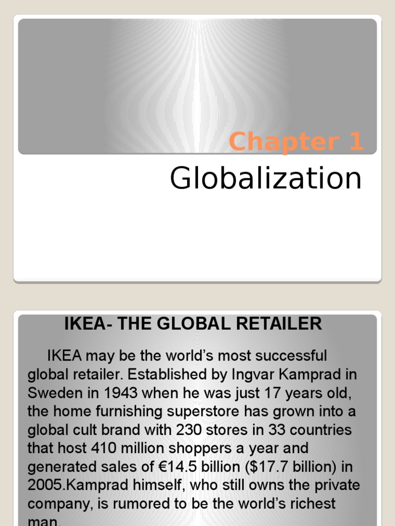 Chapter 1 Globalization Final | PDF | World Trade Organization ...