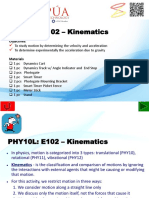 E102 Kinematics