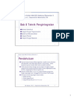 Bab 8 - Teknik Pengintegralan