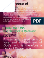 The Purpose of Marriage